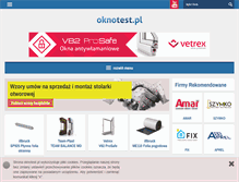 Tablet Screenshot of oknotest.pl